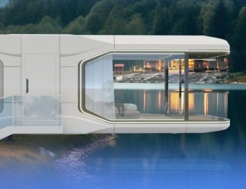 豪華な農家 携帯型宇宙カプセル ホテル 鉄鋼 商用スペース ポータカビン