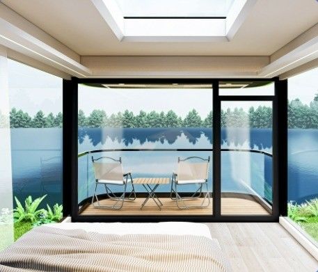 ホテル モダン カプセルハウス ラグジュアリー コンテナ ホーム スリープポッド 屋外 モバイル ミニハウス
