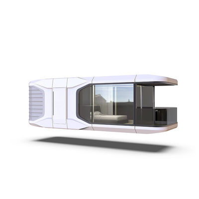 ホテル モジュラルの鋼製ミニプリファブハウス 浴室 キッチン 屋外居住スペース